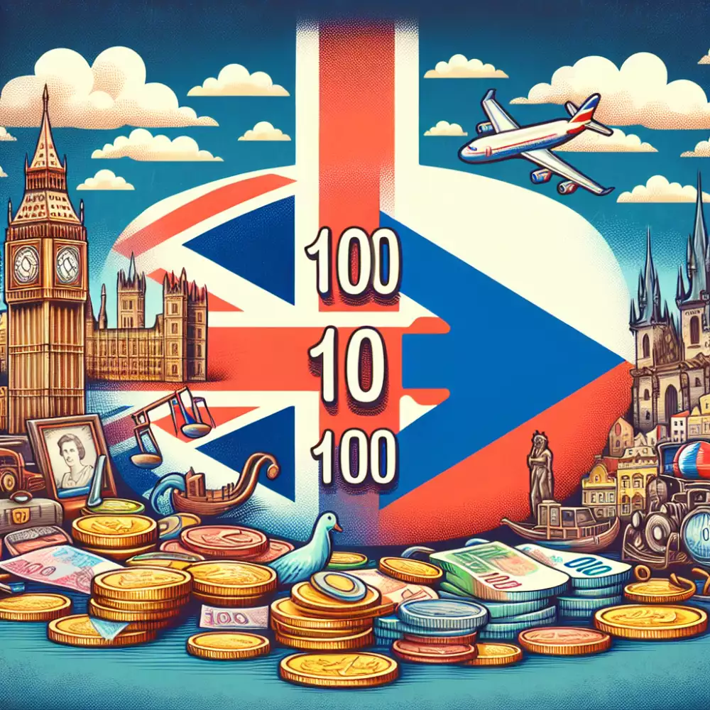 100 liber to czk